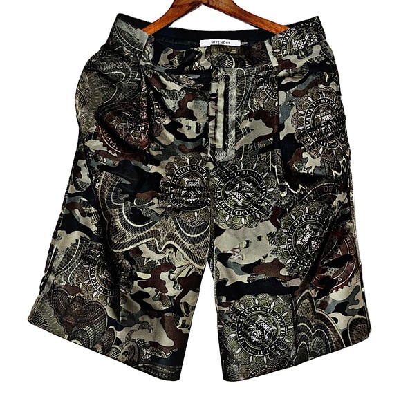 Authentic Givenchy 17 SS Riccardo Tisci Currency Camo Men's Skirt